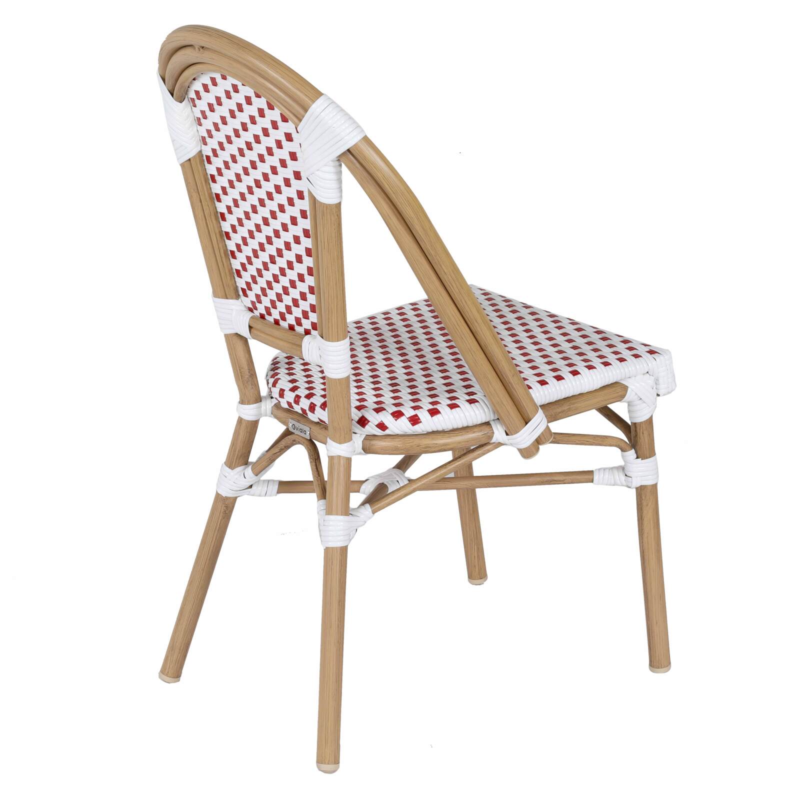 Terrassentisch ⌀60 cm, laminiert und 2 Stühle im Pariser Bistro-Stil