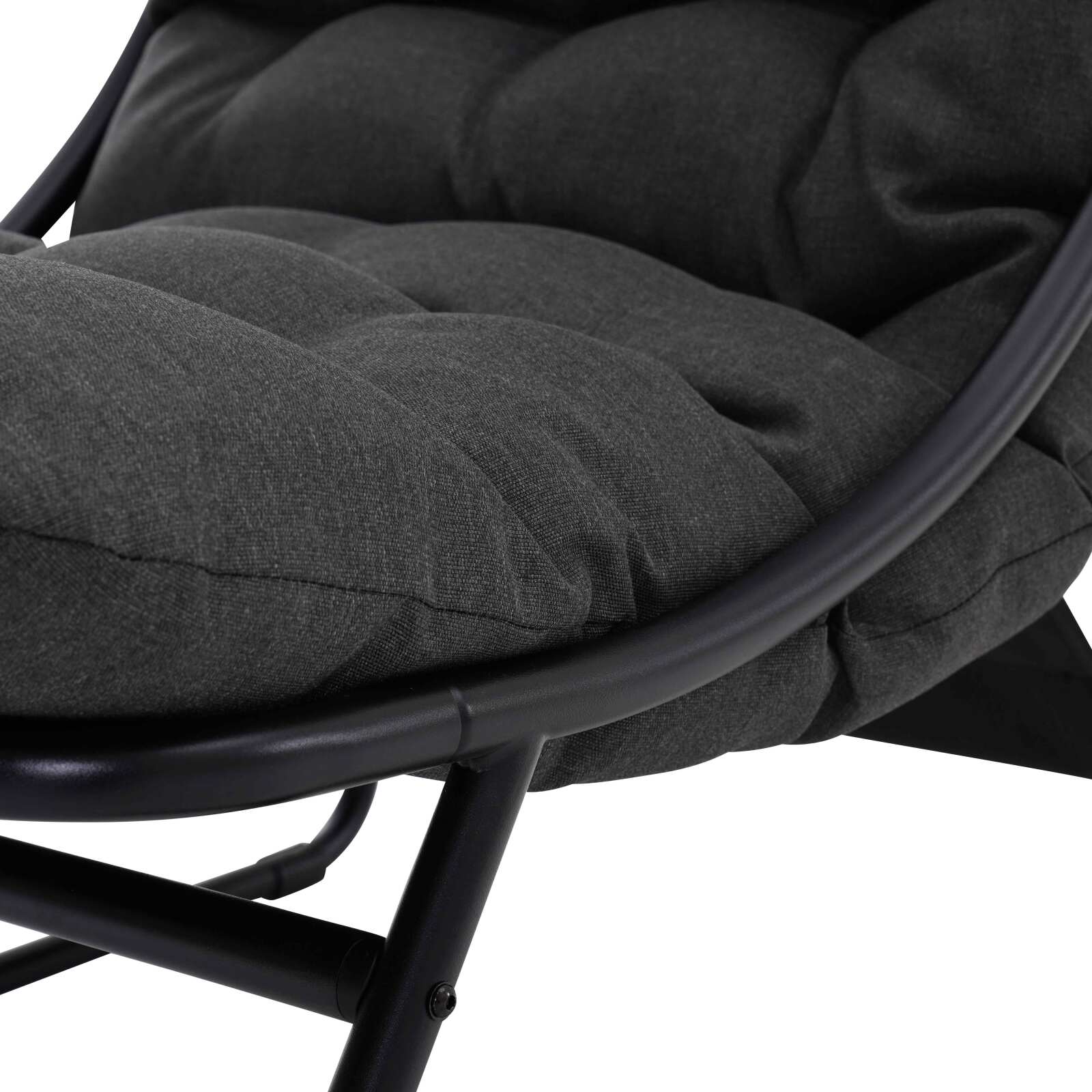 4-Sitzer-Gartenmöbel aus Metall mit 1 Sofa, 2 Sesseln und Couchtisch