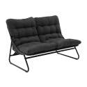 4-Sitzer-Gartenmöbel aus Metall mit 1 Sofa, 2 Sesseln und Couchtisch