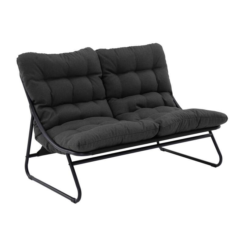4-Sitzer-Gartenmöbel aus Metall mit 1 Sofa, 2 Sesseln und Couchtisch