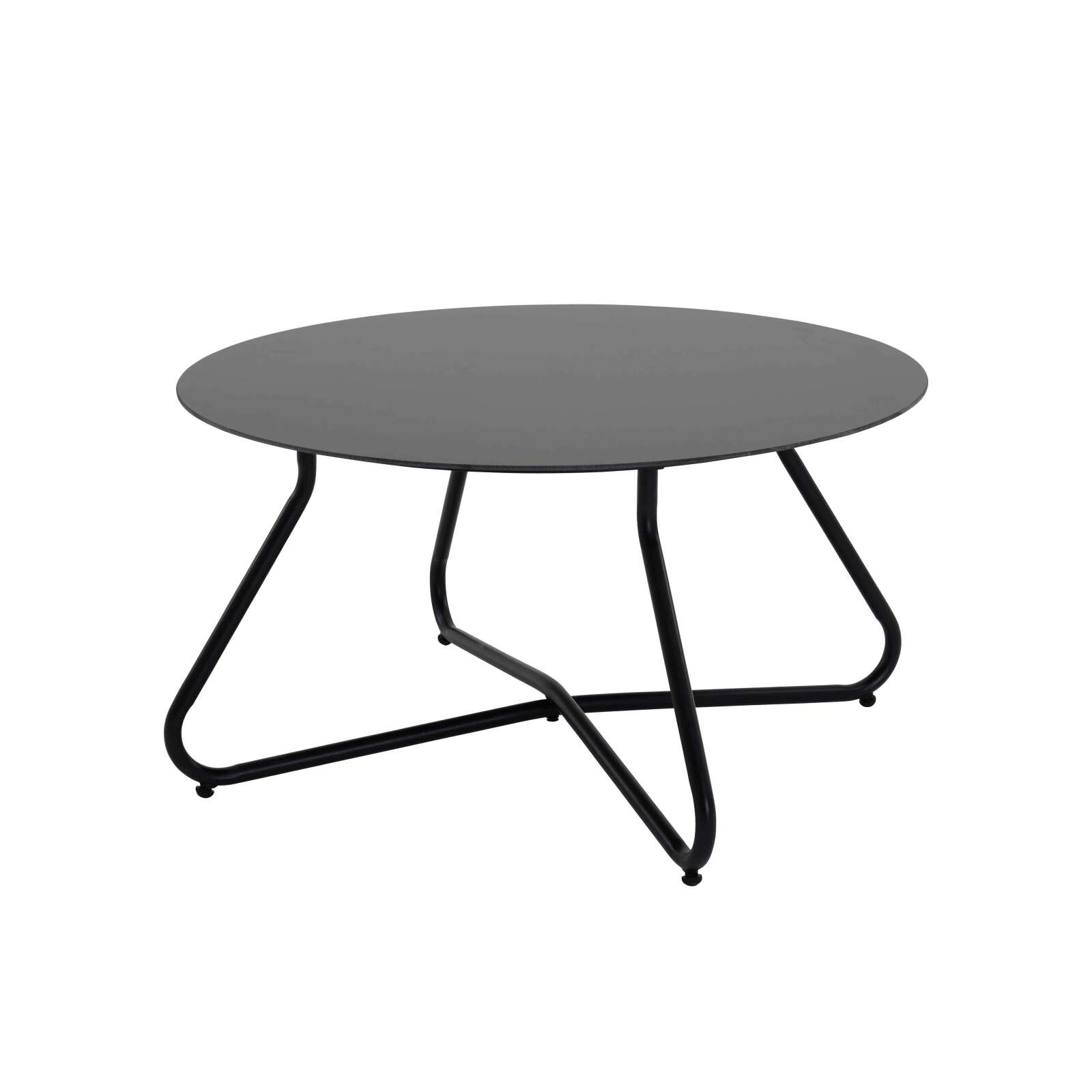 4-Sitzer-Gartenmöbel aus Metall mit 1 Sofa, 2 Sesseln und Couchtisch