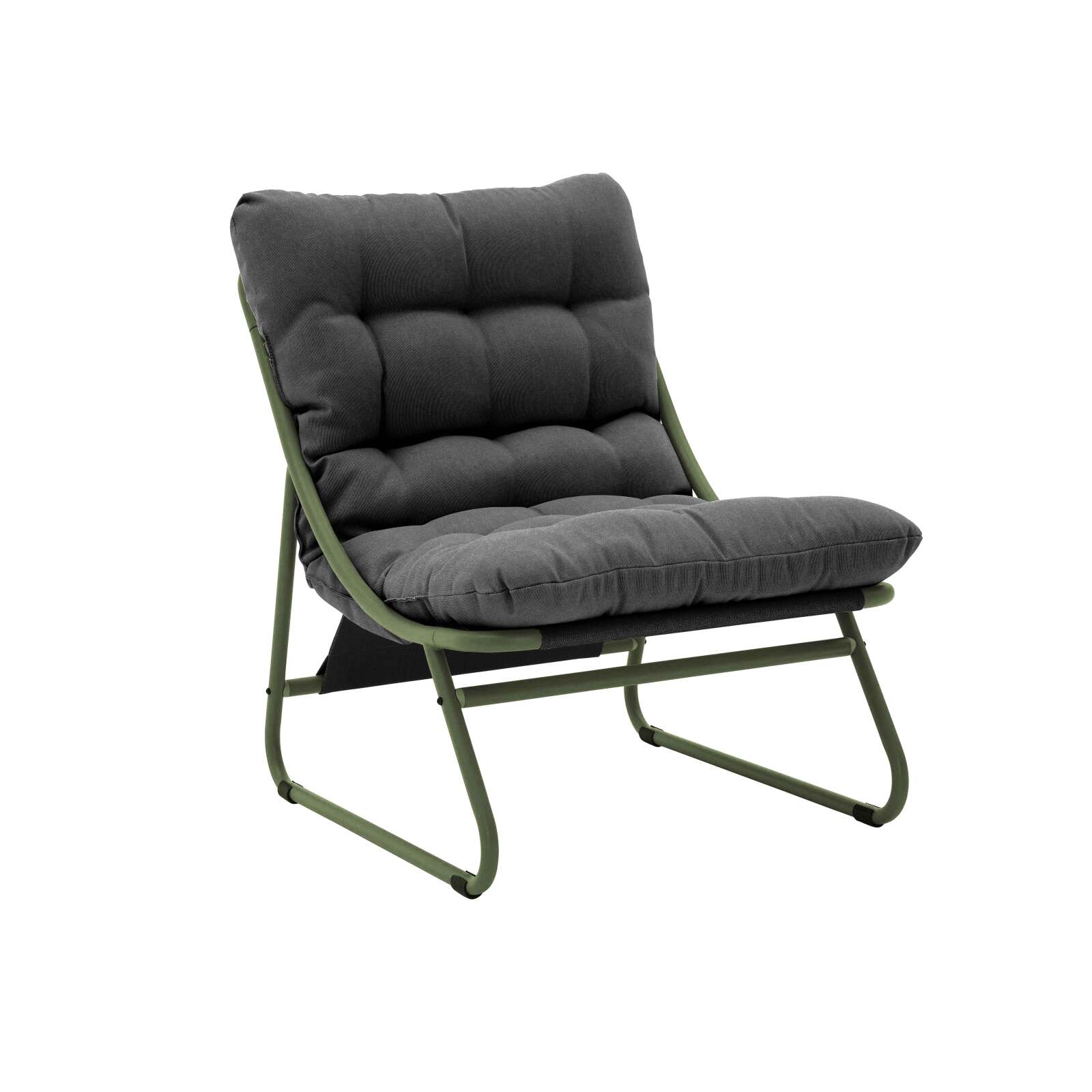 4-Sitzer-Gartenmöbel aus Metall mit 1 Sofa, 2 Sesseln und Couchtisch