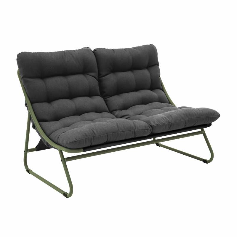 4-Sitzer-Gartenmöbel aus Metall mit 1 Sofa, 2 Sesseln und Couchtisch