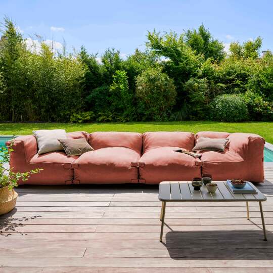 Festes modulares Ecksofa mit 2 Sesseln und 2 Ecken | Oviala