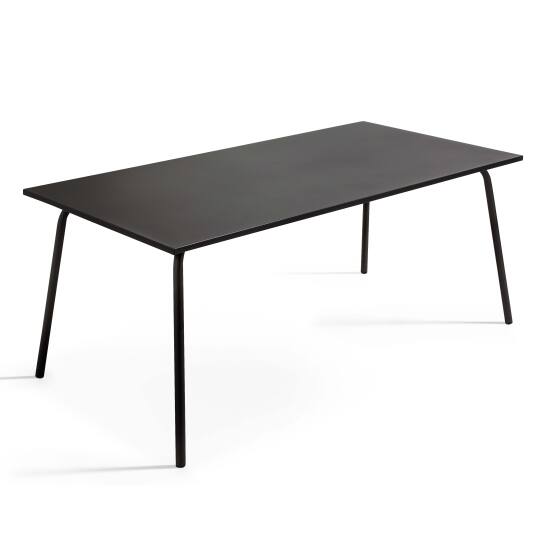 Gartentisch (180 x 90 x 72 cm) im Design aus Metall