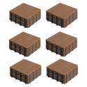 Set von steckbaren Terrassenfliesen aus Verbundholz - (30 x 30 x 2,5 cm)