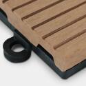 Set von steckbaren Terrassenfliesen aus Verbundholz - (30 x 30 x 2,5 cm)