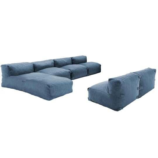 Modulare Gartenmöbel mit 5 Sesseln und 1 Chaiselongue