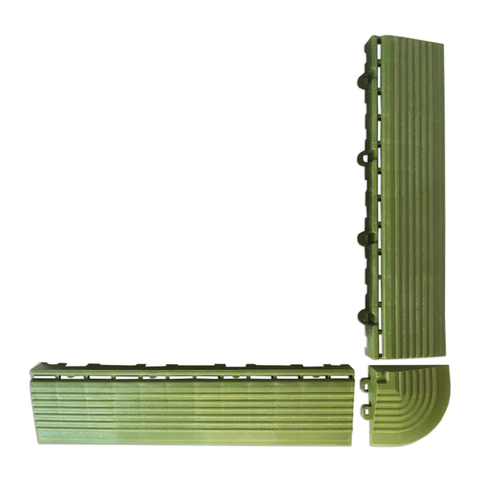 Grüne Münzen und Kanten für klickbare Fliesen 