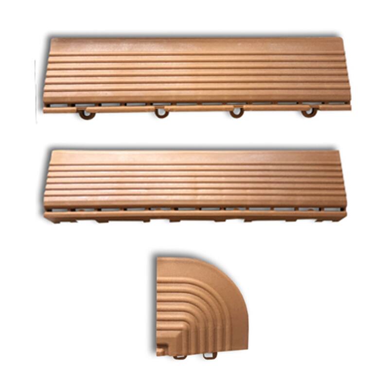 Braune Münzen und Kanten für klickbare Fliesen 