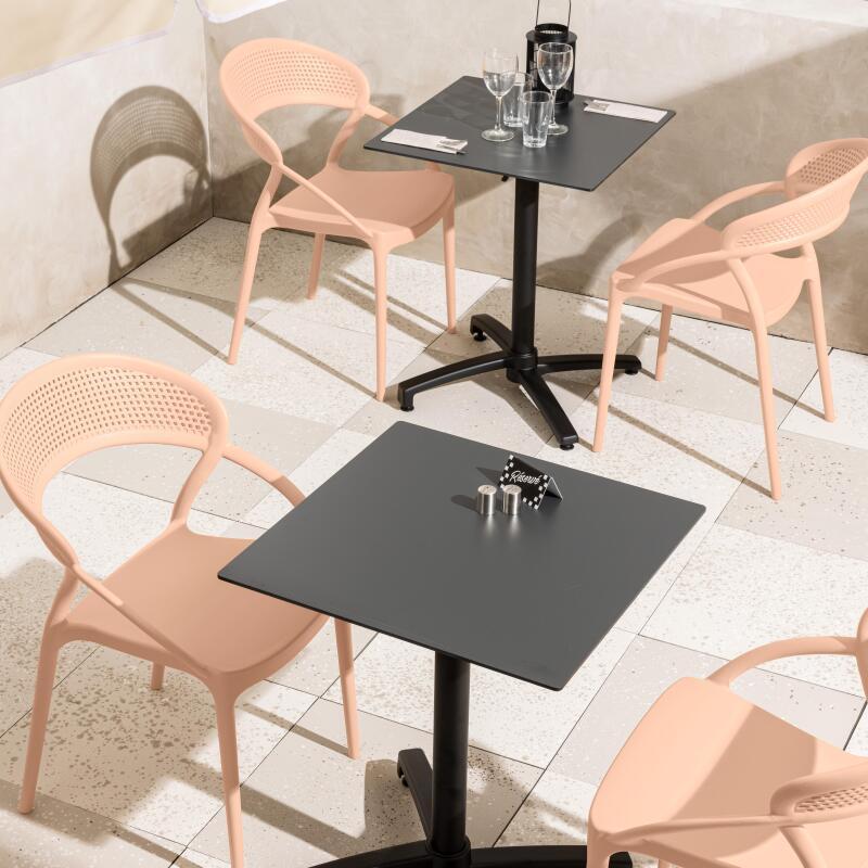 4er-set Terrassenstühle aus Kunststoff