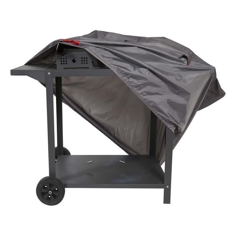 Rechteckige Grillabdeckung 110 x 58 x 60 cm Grau