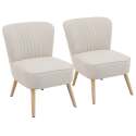 Set mit 2 Krötensesseln aus Stoff