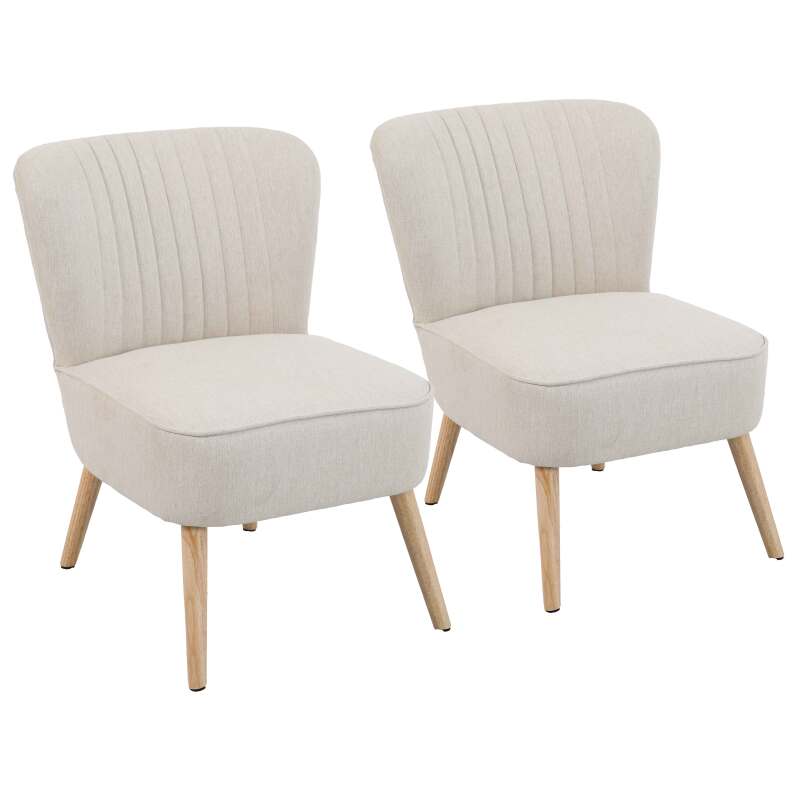 Set mit 2 Krötensesseln aus Stoff