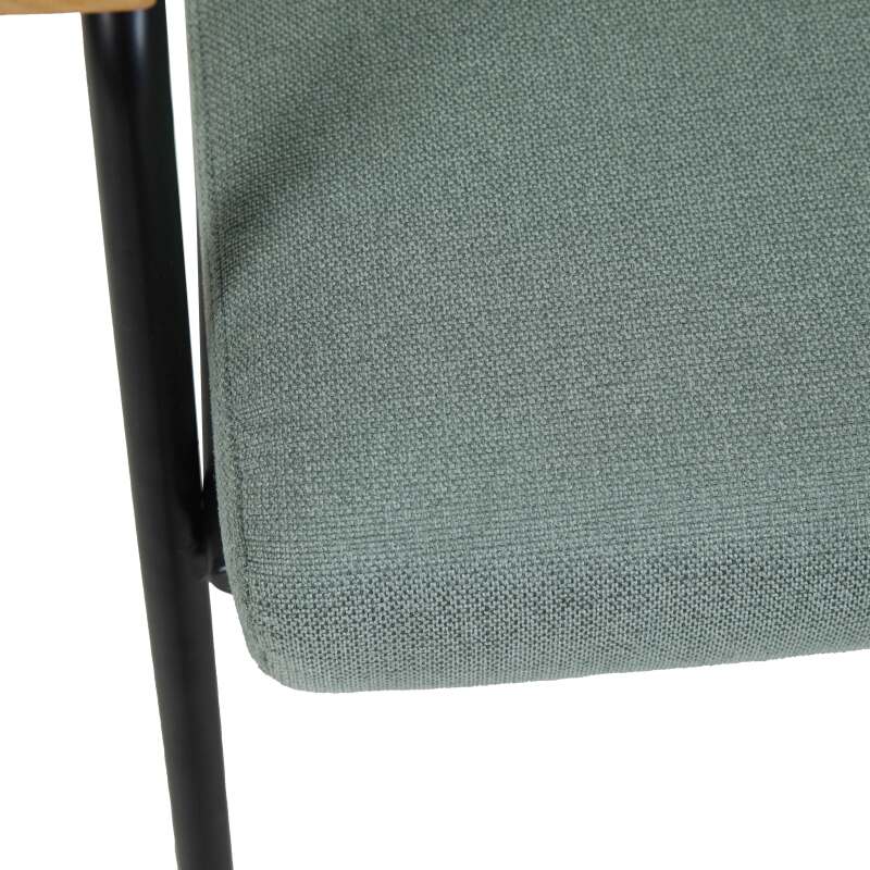 Relaxsessel aus Stahl, synthetischem Rattan und Stoff