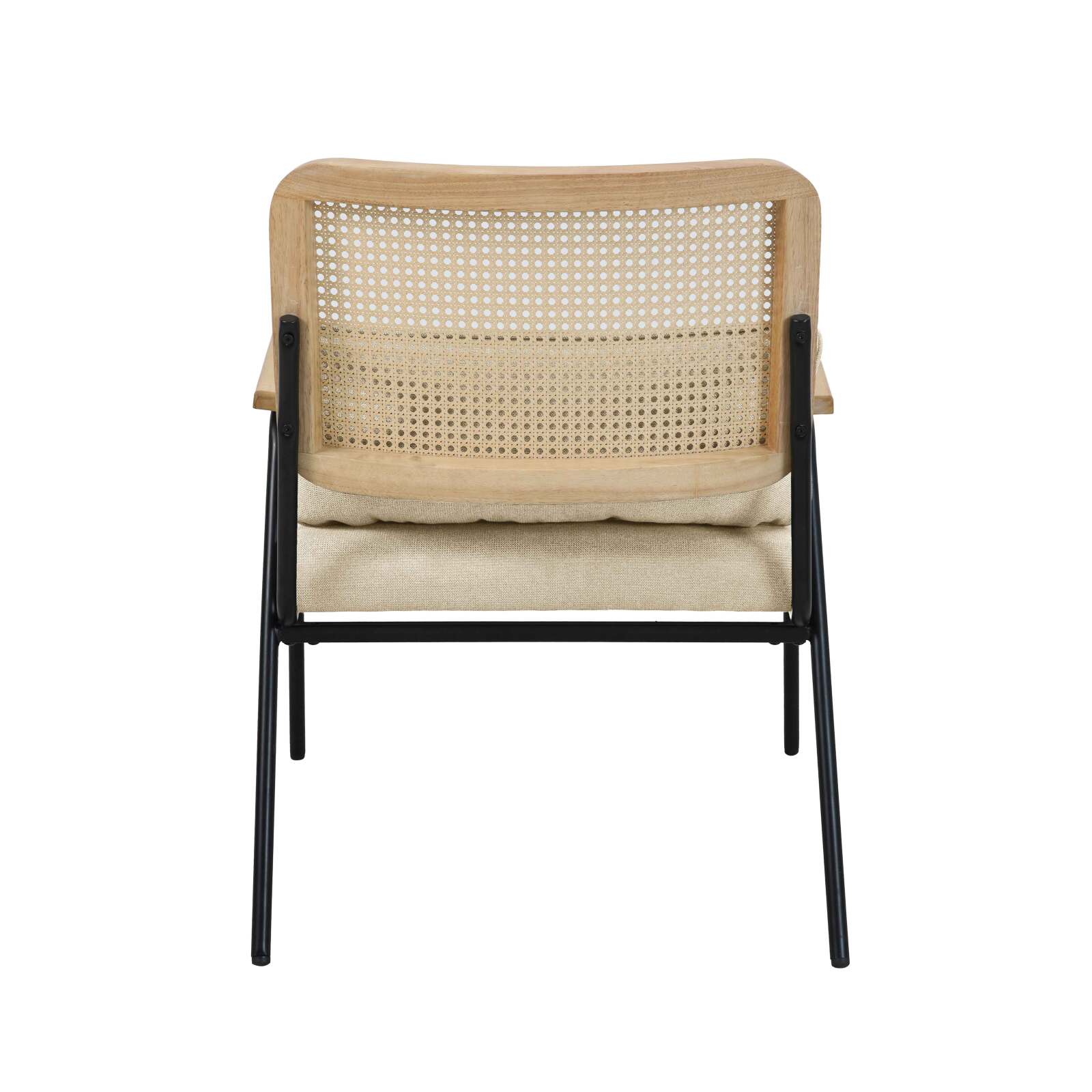 Relaxsessel aus Stahl, synthetischem Rattan und Stoff Relaxsessel aus Stahl, synthetischem Rattan und Stoff