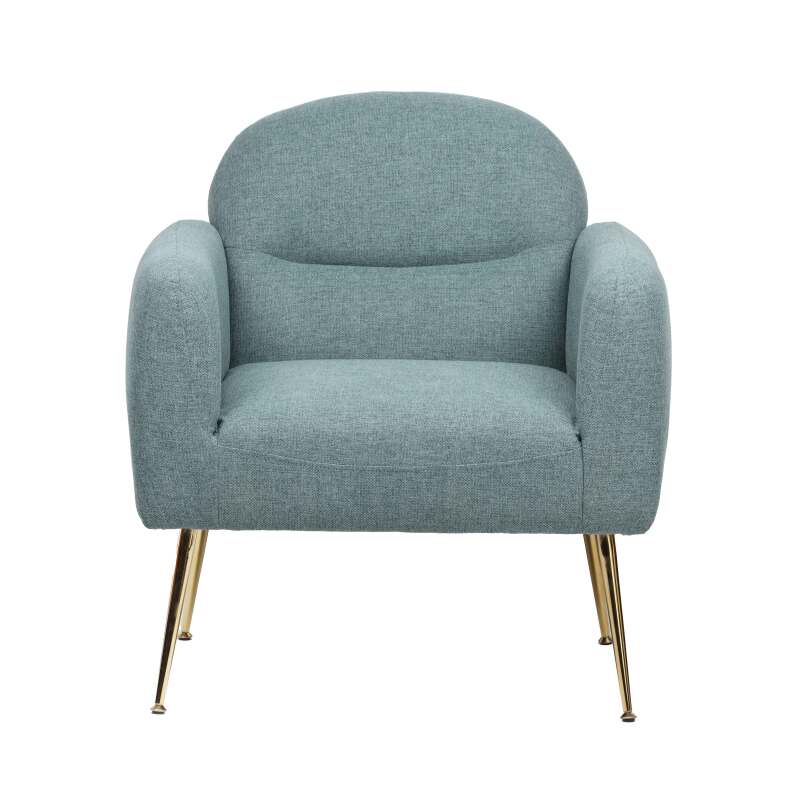 Relaxsessel aus Stahl und Stoff