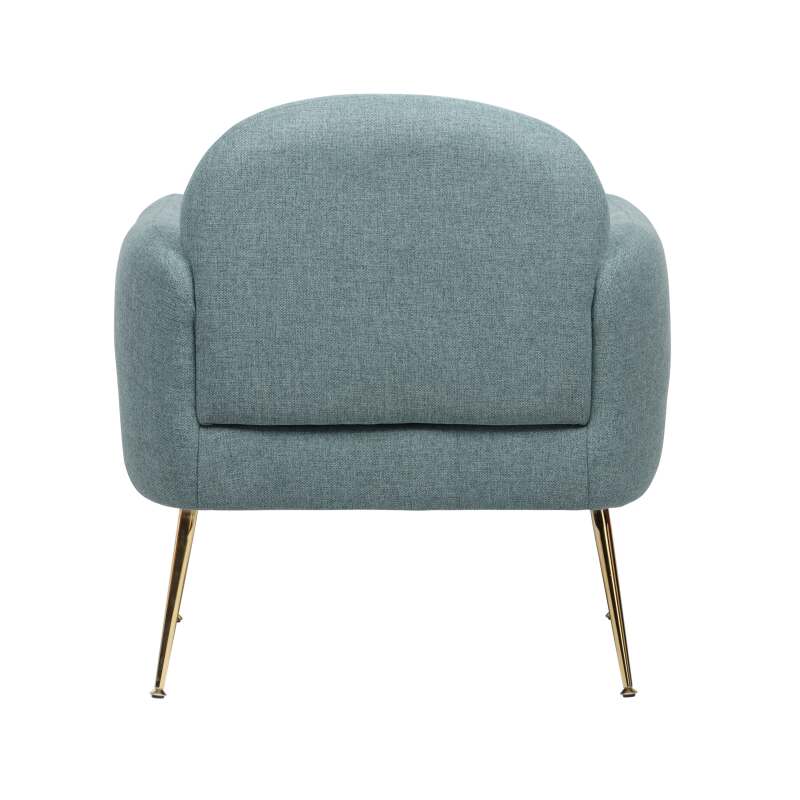 Relaxsessel aus Stahl und Stoff