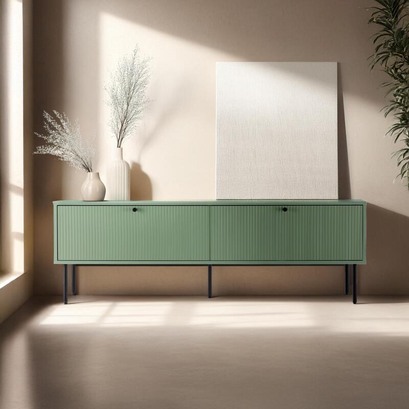 TV-Möbel aus Stahl und MDF mit FSC®-Melamindekor 150 cm