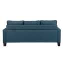 Ecksofa mit 3-Sitzer-Chaiselongue aus Stoff