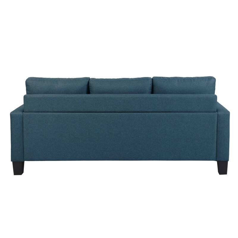 Ecksofa mit 3-Sitzer-Chaiselongue aus Stoff (3/5)