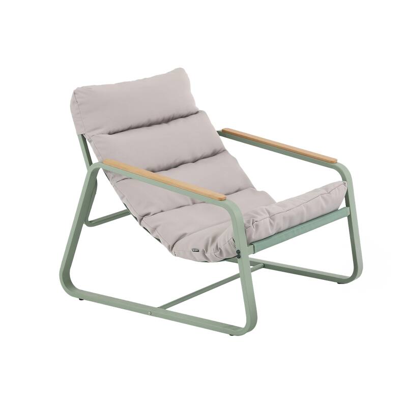 Relaxsessel aus Stahl und Textilene mit Fußstütze (2/5)