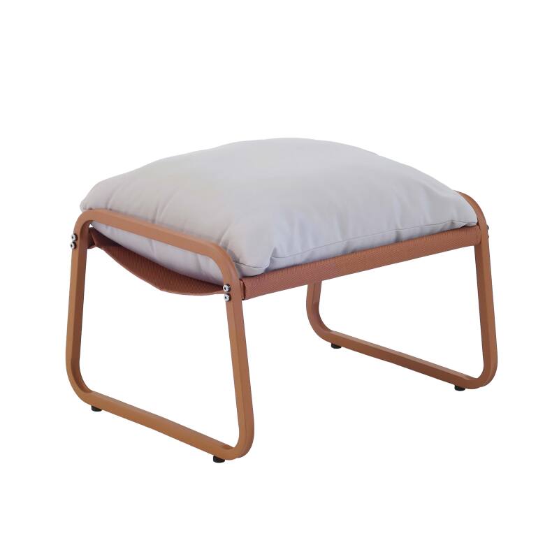 Relaxsessel aus Stahl und Textilene mit Fußstütze (5/7)