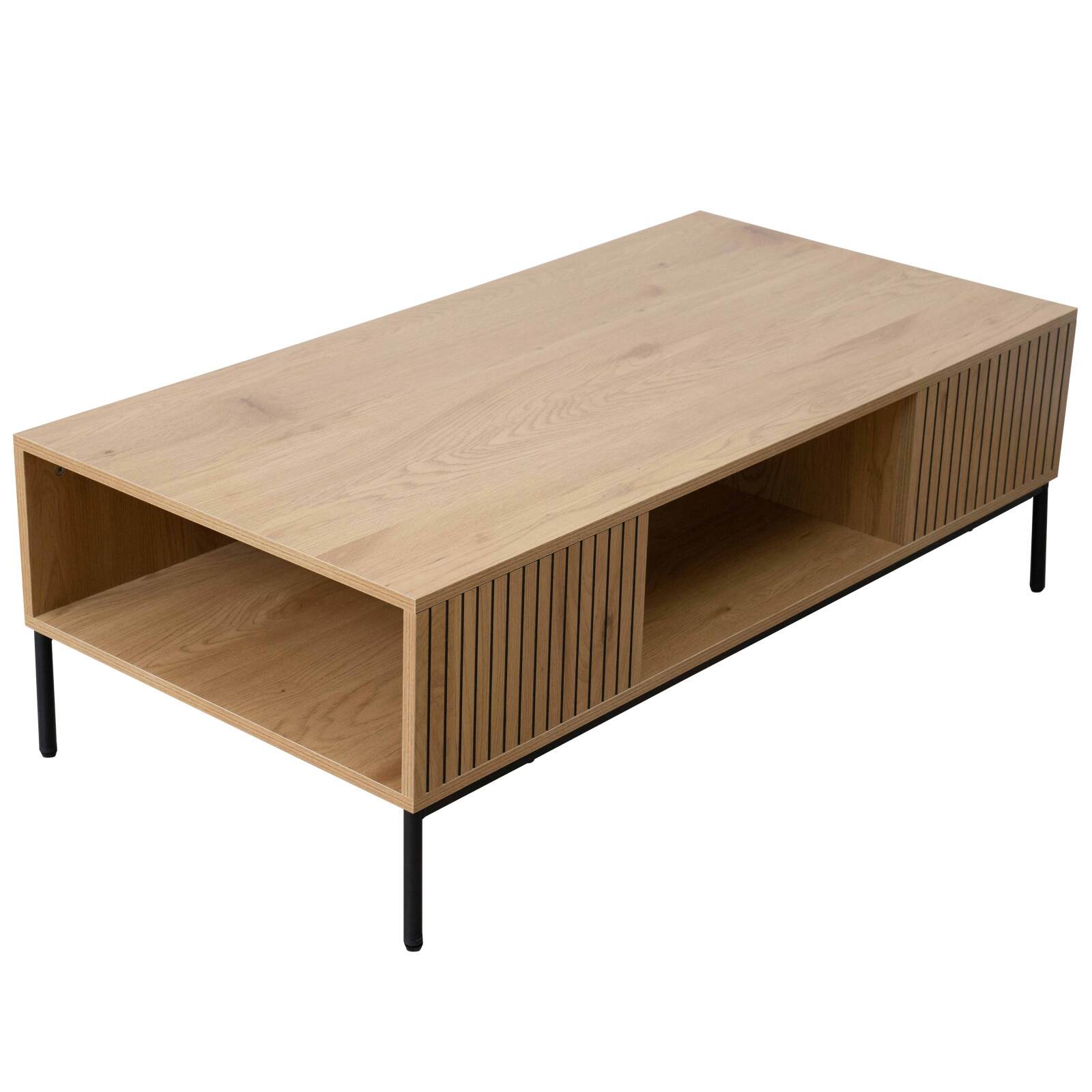 Couchtisch aus Stahl und MDF mit Melamindekor 150 cm Couchtisch aus Stahl und MDF mit Melamindekor 150 cm