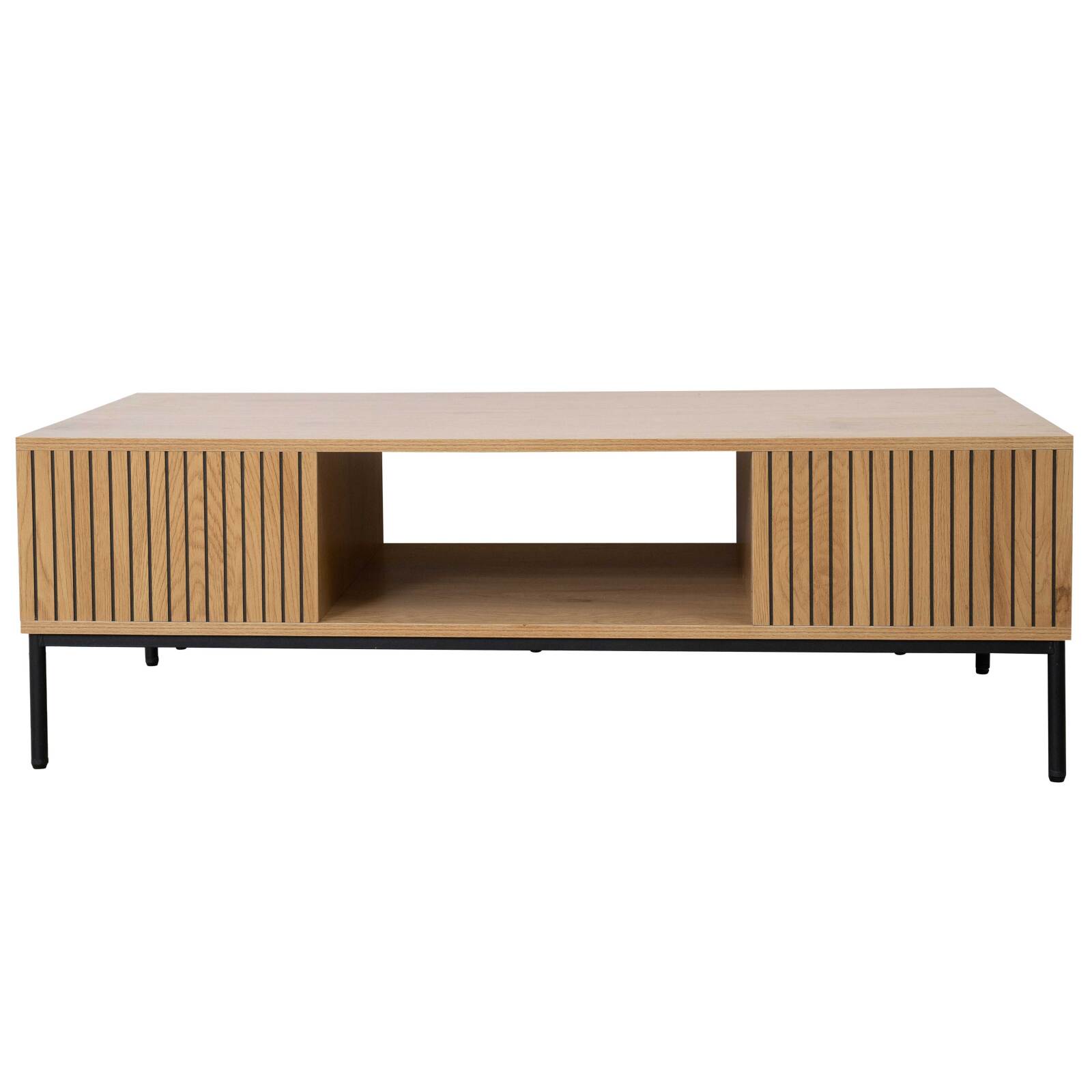Couchtisch aus Stahl und MDF mit Melamindekor 150 cm