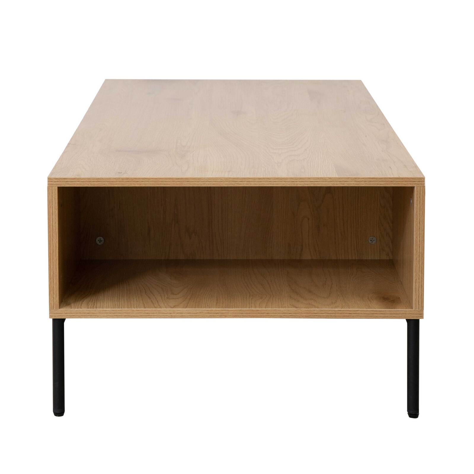 Couchtisch aus Stahl und MDF mit Melamindekor 150 cm