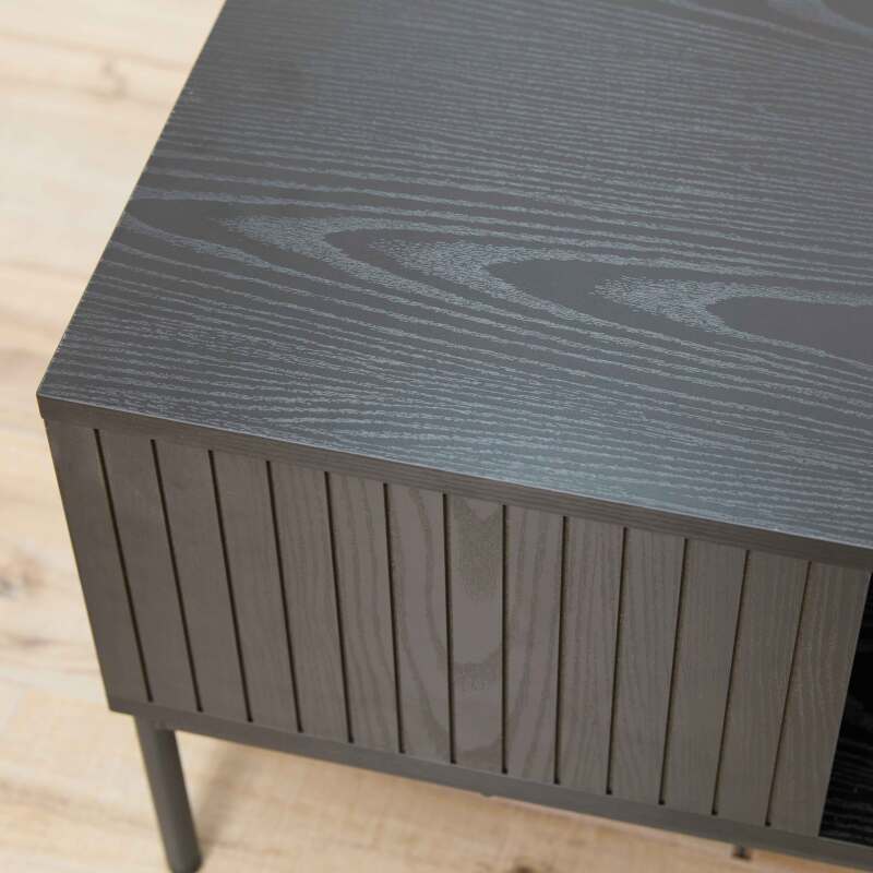 Couchtisch aus Stahl und MDF mit Melamindekor 150 cm