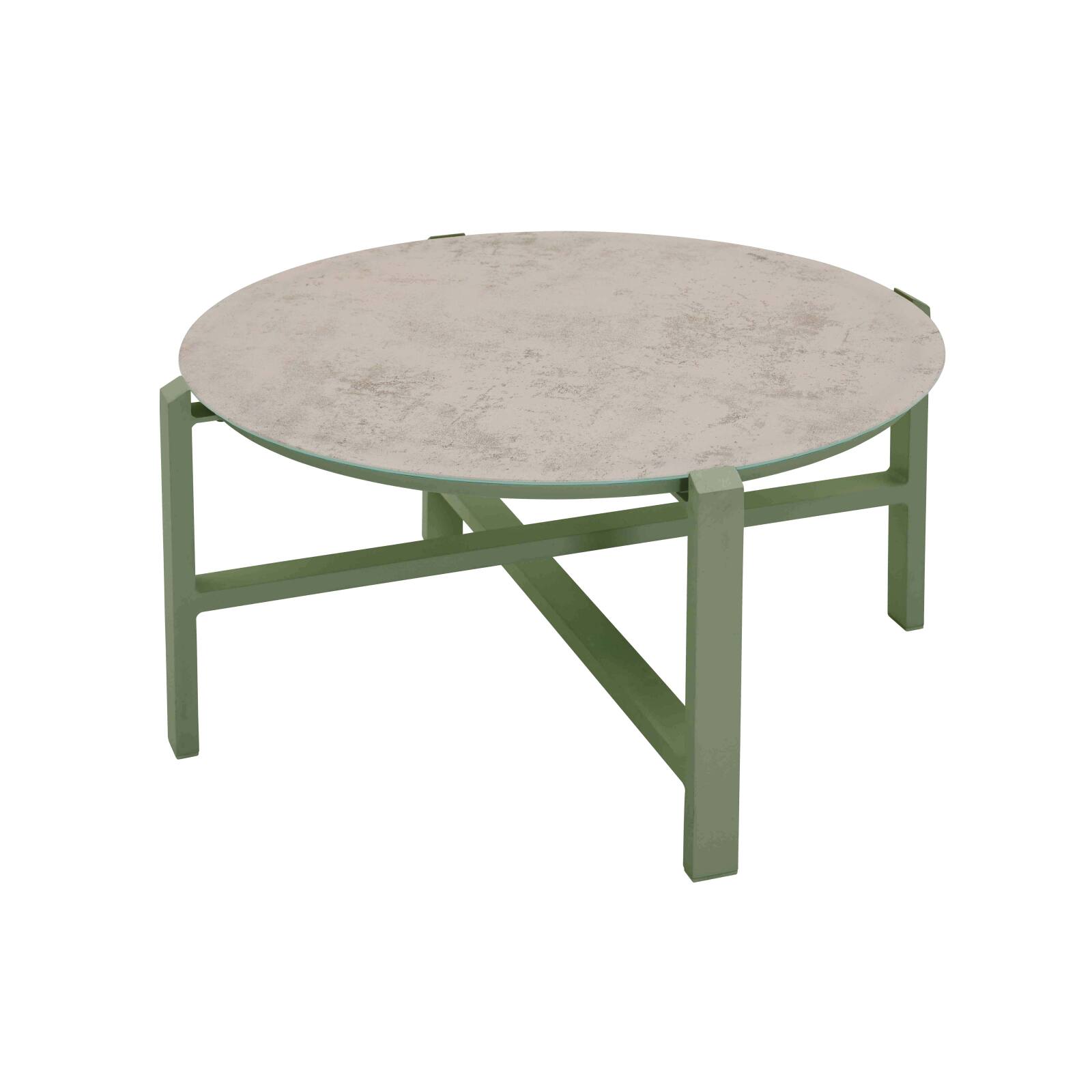 4-Sitzer-Gartenmöbel aus Aluminium mit 1 Sofa, 2 Sesseln und Couchtisch