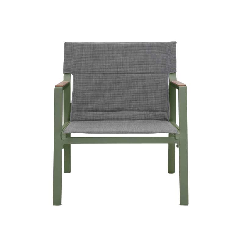 4-Sitzer-Gartenmöbel aus Aluminium mit 1 Sofa, 2 Sesseln und Couchtisch