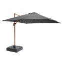 Sonnenschirm kippbar(3 x 3m) und Gewichtsplatte auf Rädern 100L