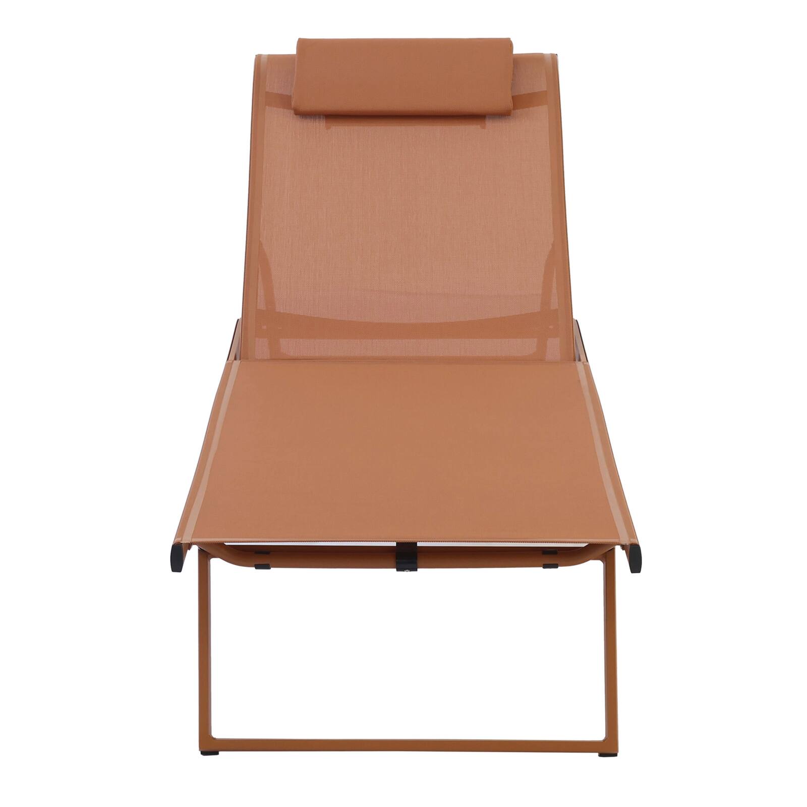 Set bestehend aus 2 Aluminium-Sonnenliegen mit Rädern, 4-fach neigbar