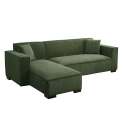 Sofa mit linker Chaiselongue, 3-Sitzer, aus Stoff