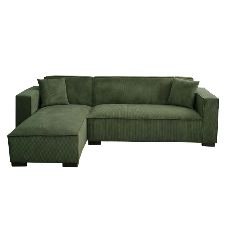Sofa mit linker Chaiselongue, 3-Sitzer, aus Stoff
