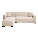 Sofa mit linker Chaiselongue, 3-Sitzer, aus Stoff
