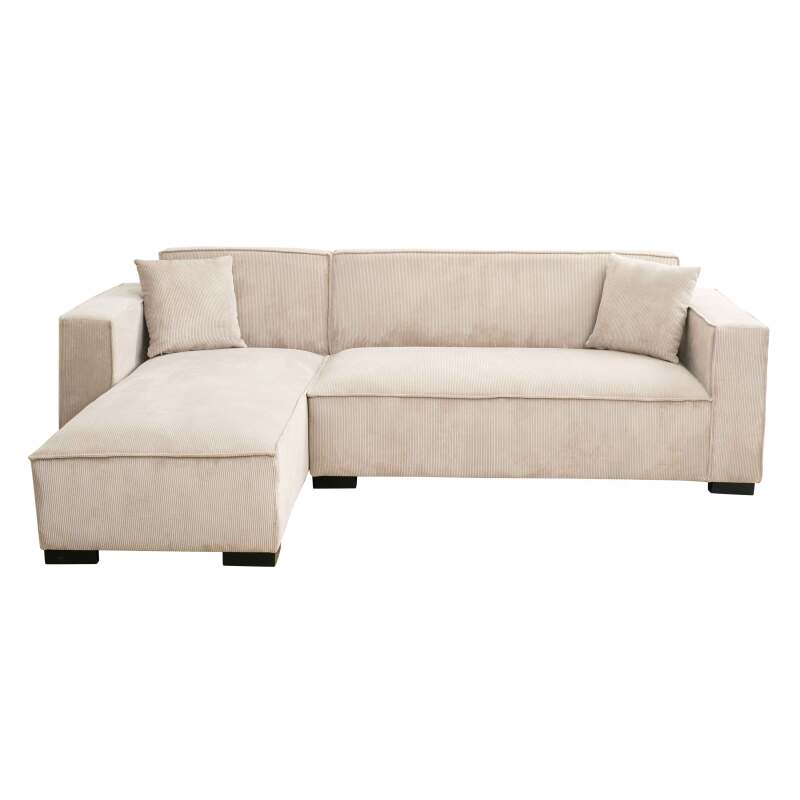 Sofa mit linker Chaiselongue, 3-Sitzer, aus Stoff (3/8)