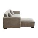 Sofa mit linker Chaiselongue, 3-Sitzer, aus Stoff