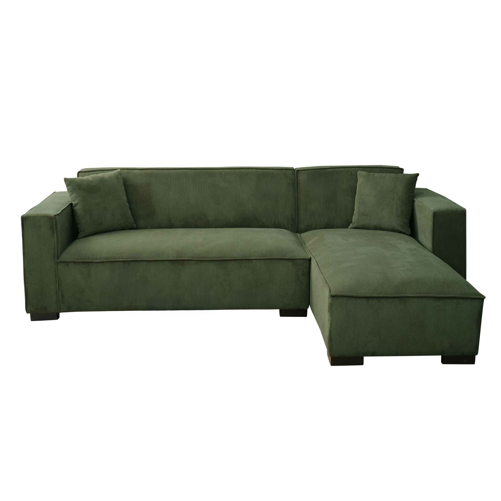 Sofa mit gerader Chaiselongue aus Stoff für 3 Plätze