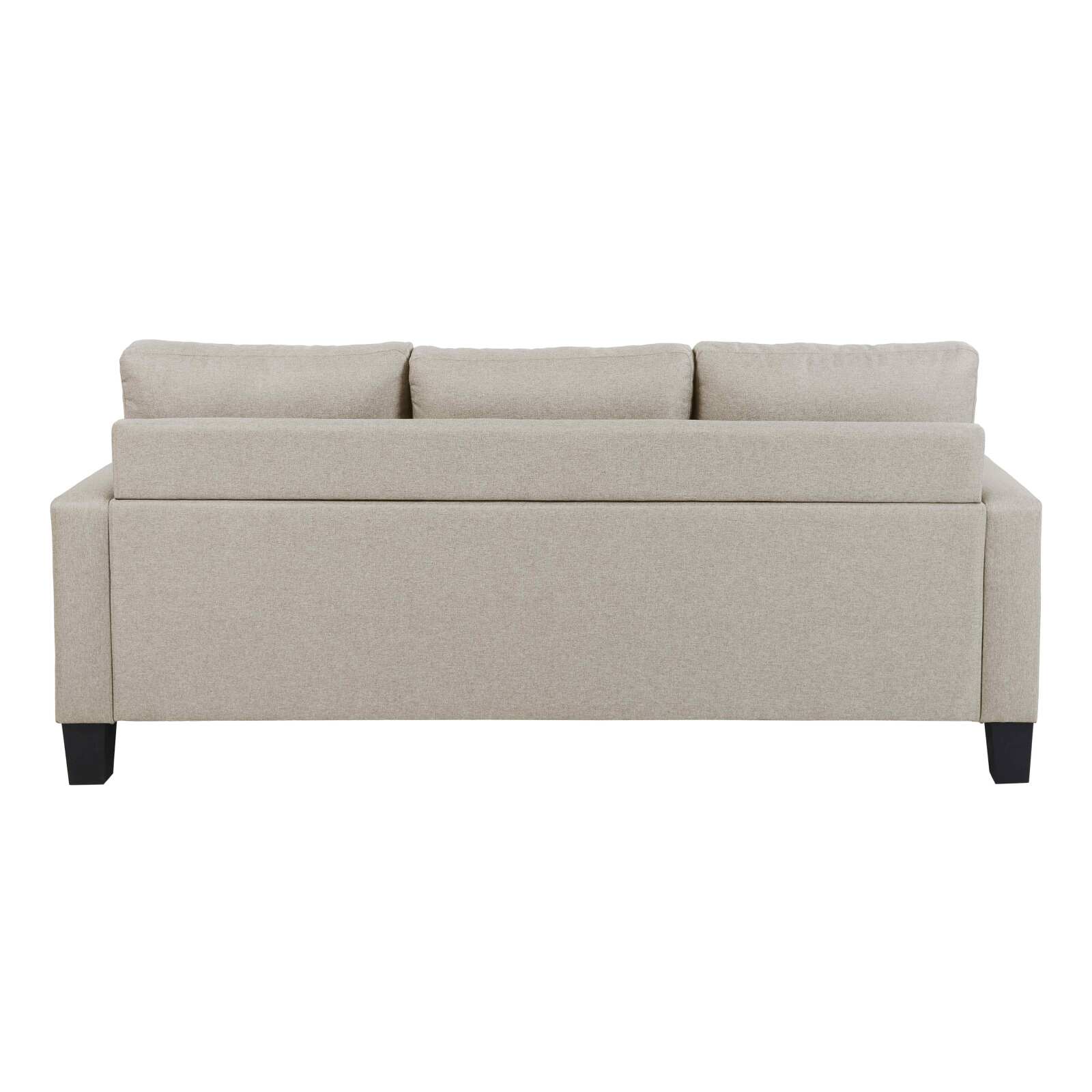 Ecksofa mit 3-Sitzer-Chaiselongue aus Stoff