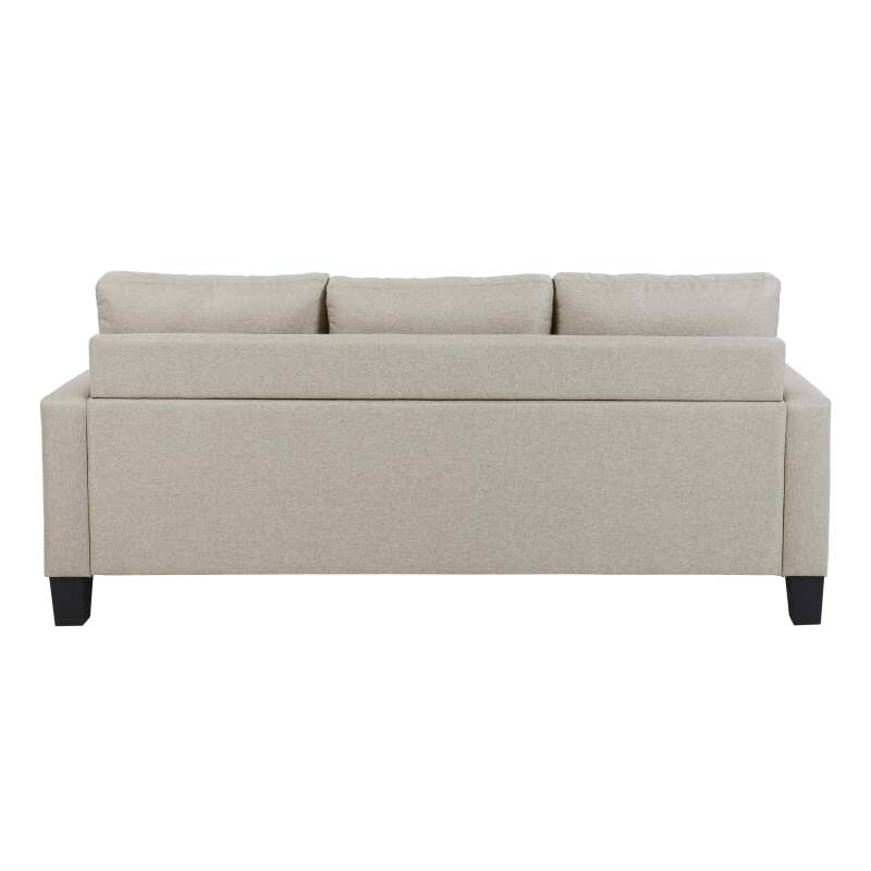Ecksofa mit 3-Sitzer-Chaiselongue aus Stoff (4/7)