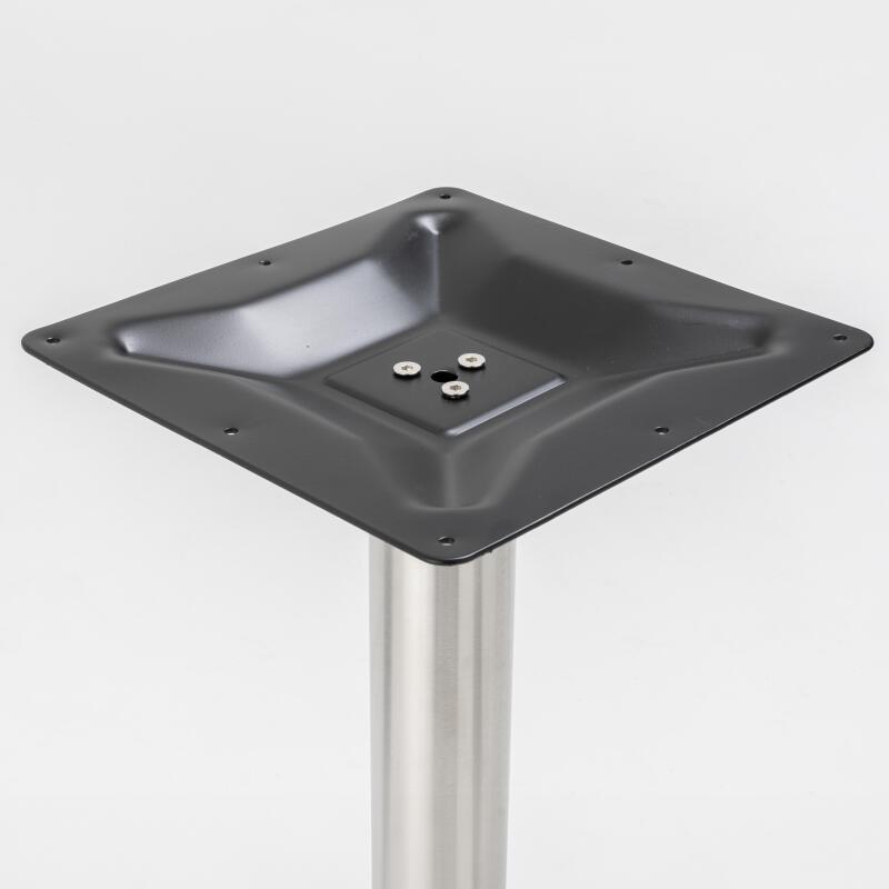 Runder Esstisch Ø 60 cm aus Sperrholz mit Laminatbezug und Aluminiumkanten