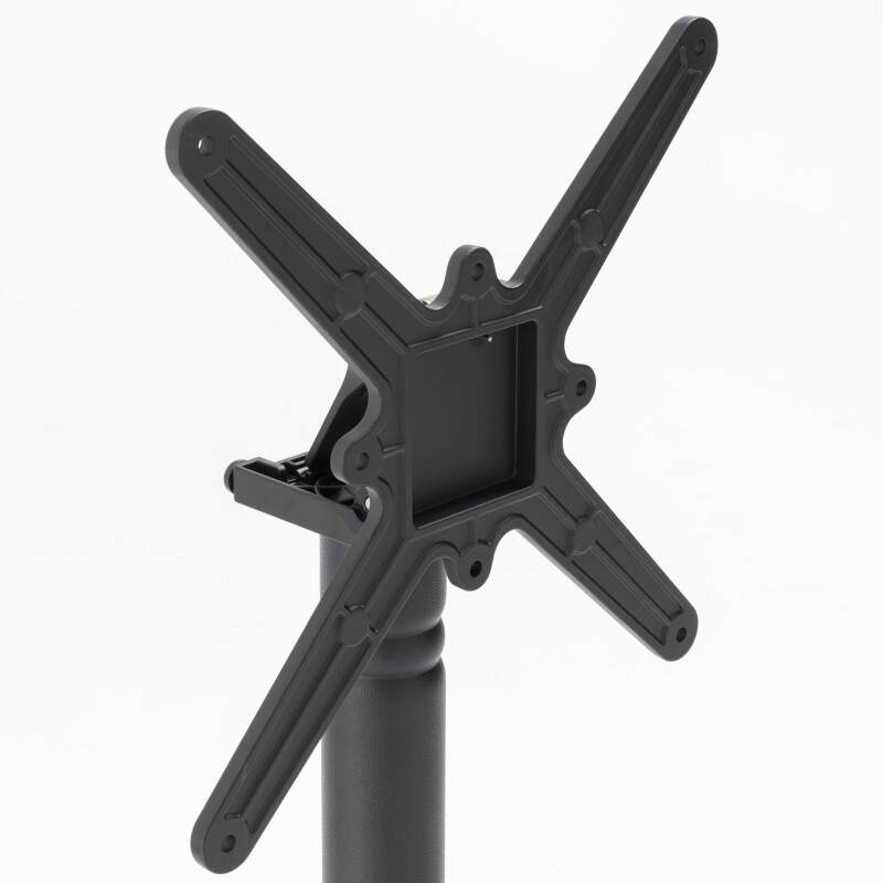 Runder Kipptisch mit Griff Ø 60 cm aus Sperrholz mit Laminatbelag und Aluminiumkanten