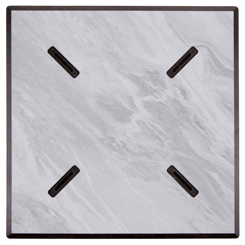 Esstisch 70 x 70 cm aus HPL mit Melaminbeschichtung (5/7)