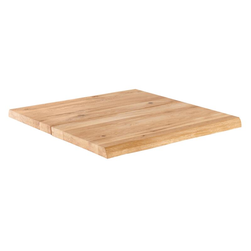 Esstisch mit geraden Kanten 70 x 70 cm in Eiche