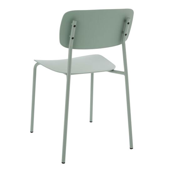 Stühle aus Kunststoff und Metall - 2er-Set | Oviala