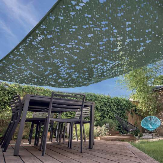 Rechteckiges, umkehrbares, durchbrochenes Sonnenschutzsegel, 3 x 4 m