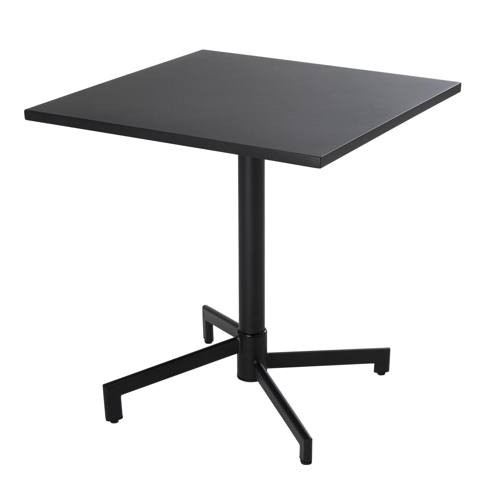 Esstisch 70 x 70 cm und integriertes Metallbein Esstisch 70 x 70 cm und integriertes Metallbein